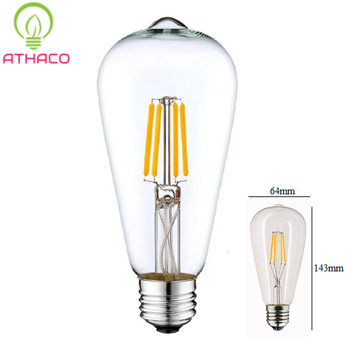 Bóng đèn Led Edison T64 4W 1 Bóng đèn Led Edison T64 4W