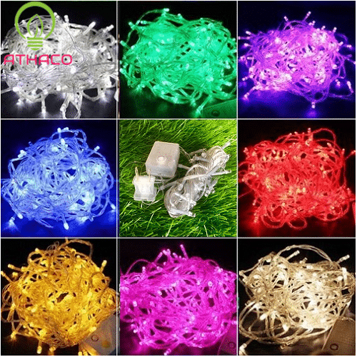 Dây đèn chớp nháy đơn màu 4m5 1 Dây đèn chớp nháy đơn màu 4m5