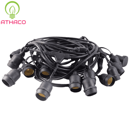 Dây đui trang trí 5m 10 đui ngoài trời 1 Dây đui trang trí 5m 10 đui ngoài trời