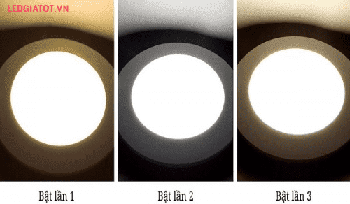 Sơ lược về ưu điểm đèn led ốp trần đổi màu