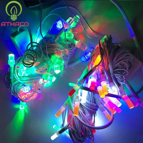 Dây đèn nháy bóng lục giác 5m nhiều màu 1 Dây đèn nháy bóng lục giác 5m nhiều màu