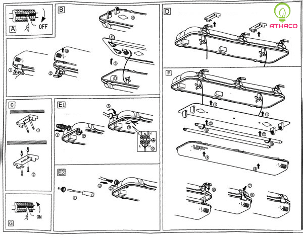 Cách lắp đặt máng đèn chống thấm đơn giản nhờ 7 bước 11 Cách lắp đặt máng đèn chống thấm đơn giản nhờ 7 bước