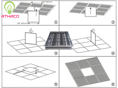 Hướng dẫn cách lắp đặt máng đèn âm trần qua 7 bước 6 Hướng dẫn cách lắp đặt máng đèn âm trần qua 7 bước
