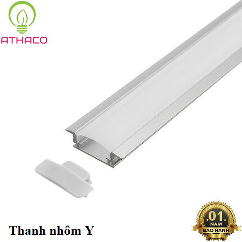 Thanh nhôm Profile led chữ Y gắn âm 1 Thanh nhôm Profile led chữ Y gắn âm