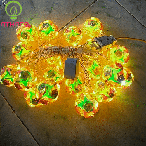 Dây đèn cầu mây 4m 20 bóng siêu sáng 1 Dây đèn cầu mây 4m 20 bóng siêu sáng